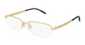 Multi-brand PE0146O-001 Mens RECTANGULAR / SQUARED Optical Frame - Gold
