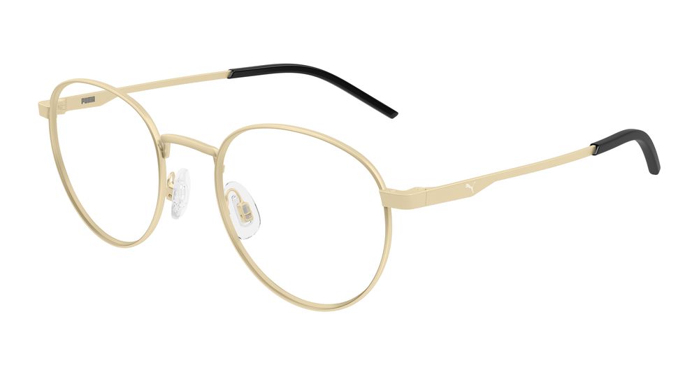Puma PU0533O-004 Mens ROUND/OVAL/PANTHOS Optical Frame - Gold