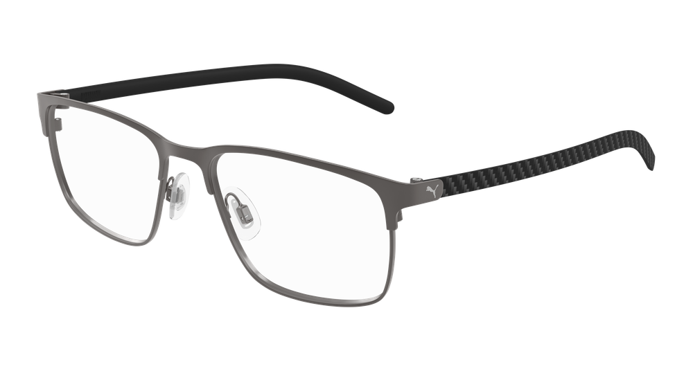 Puma PU0553O-001 Mens RECTANGULAR / SQUARED Optical Frame - Ruthenium