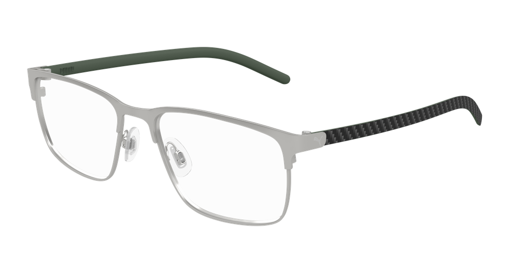 Puma PU0553O-007 Mens RECTANGULAR / SQUARED Optical Frame - Ruthenium