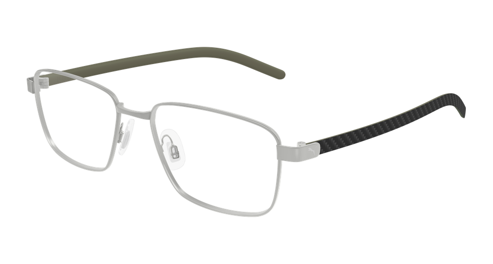 Puma PU0554O-003 Mens RECTANGULAR / SQUARED Optical Frame - Ruthenium