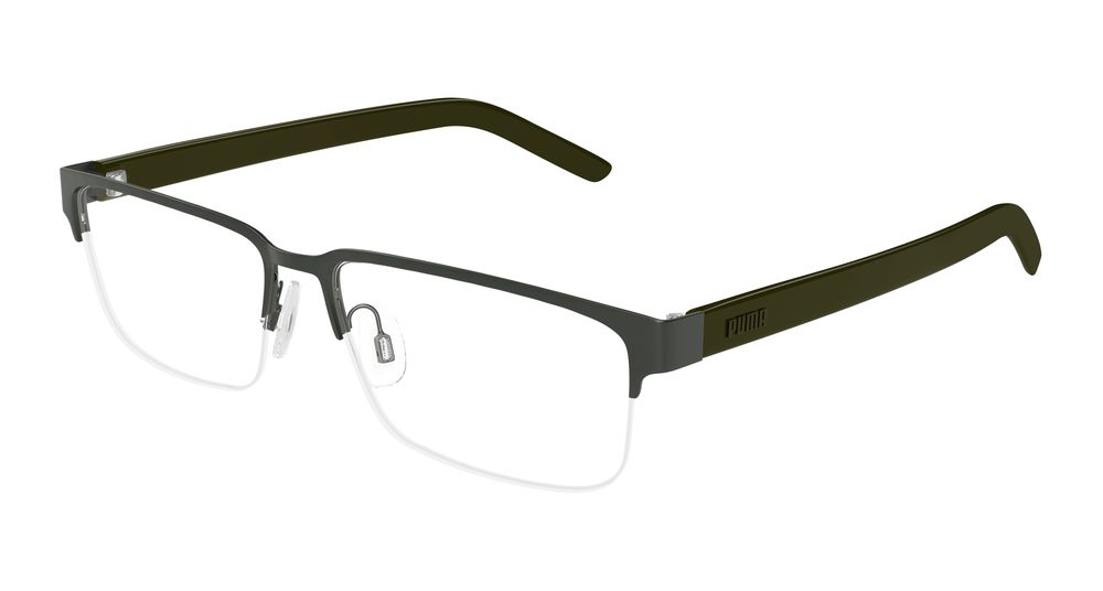 Puma PU0519O-004 Mens RECTANGULAR / SQUARED Optical Frame - Ruthenium