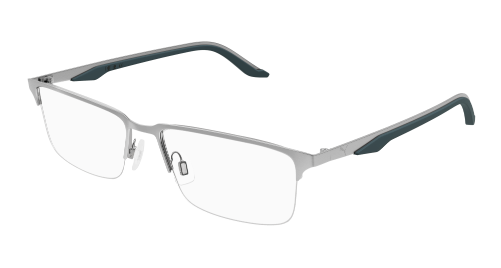 Puma PU0413O-003 Mens RECTANGULAR / SQUARED Optical Frame - Ruthenium
