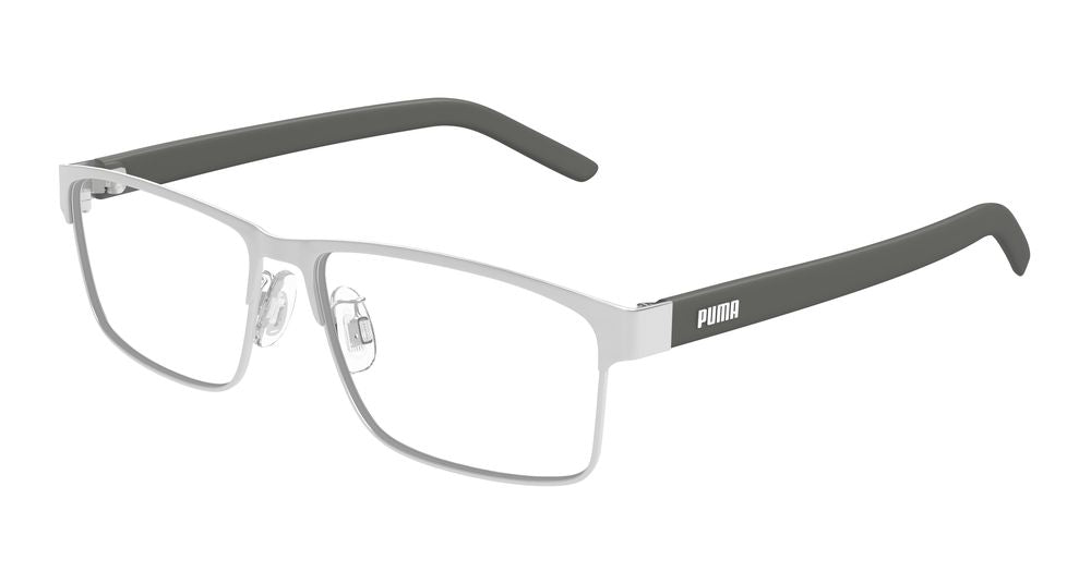 Puma PU0504OA-002 RECTANGULAR / SQUARED Optical Frame - Silver