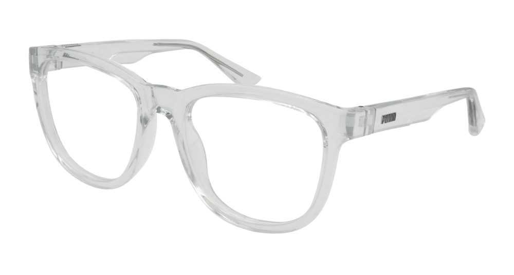 Puma PU0465O-002 RECTANGULAR / SQUARED Optical Frame - Crystal