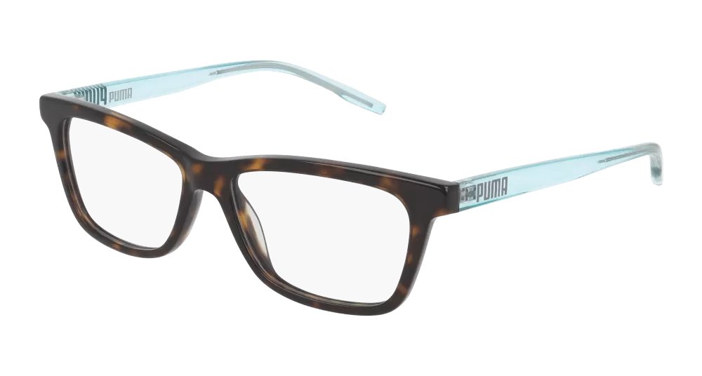 Puma PE0128O-002 Womens RECTANGULAR / SQUARED Optical Frames - Havana