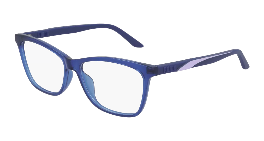 Puma PU0335O-002 Womens Cat Eye Optical Frames - Blue