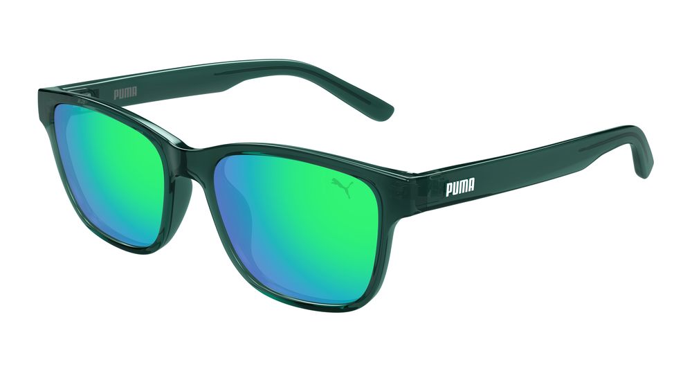 Puma PJ0088S-002 RECTANGULAR / SQUARED Sunglasses - Green