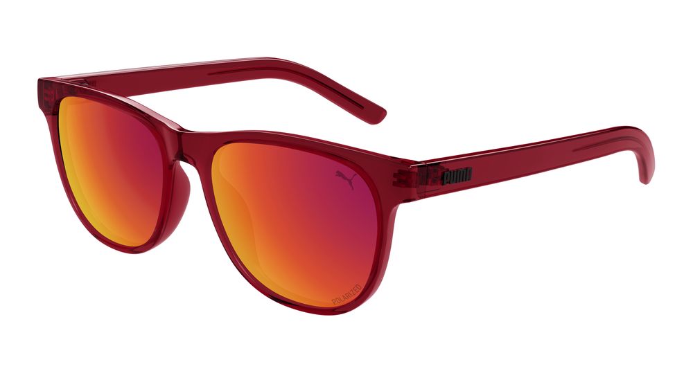 Puma PJ0084S-008 ROUND/OVAL/PANTHOS Sunglasses - Red
