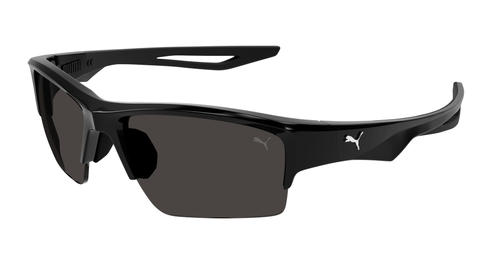 Multi-brand PU0400S-001 Mens RECTANGULAR / SQUARED Sunglasses - Black