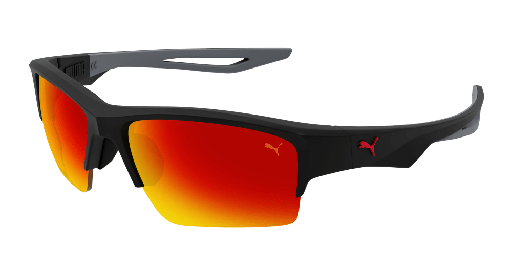 Multi-brand PU0400S-002 Mens RECTANGULAR / SQUARED Sunglasses - Black