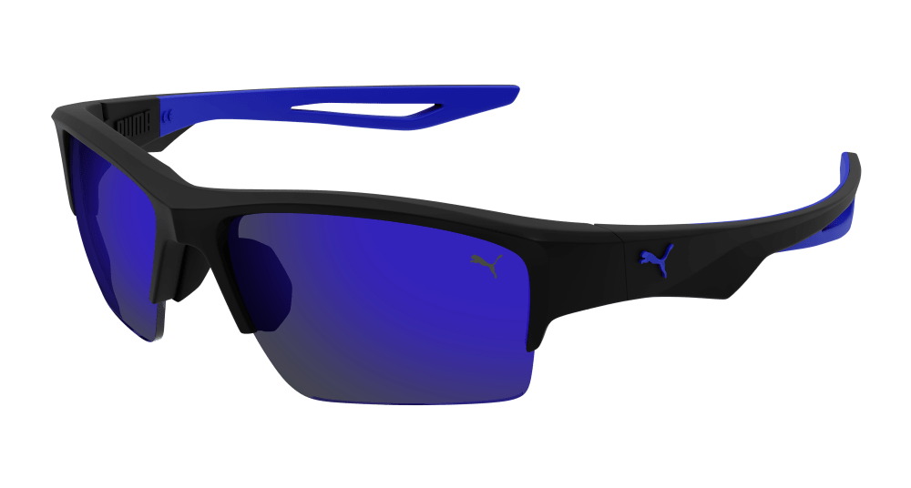 Multi-brand PU0400S-003 Mens RECTANGULAR / SQUARED Sunglasses - Black
