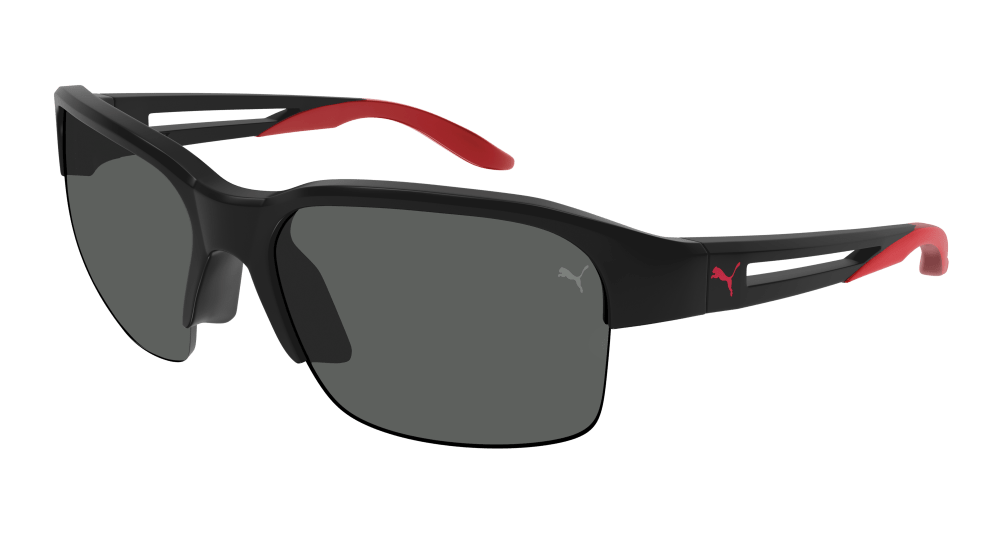 Multi-brand PU0352S-002 Mens RECTANGULAR / SQUARED Sunglasses - Black