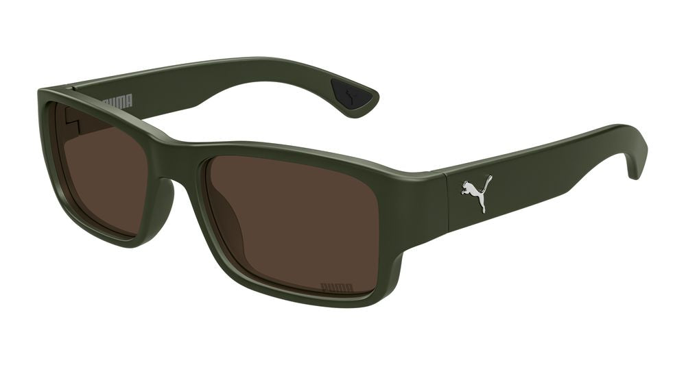 Puma PU0521S-004 Mens RECTANGULAR / SQUARED Sunglasses - Green