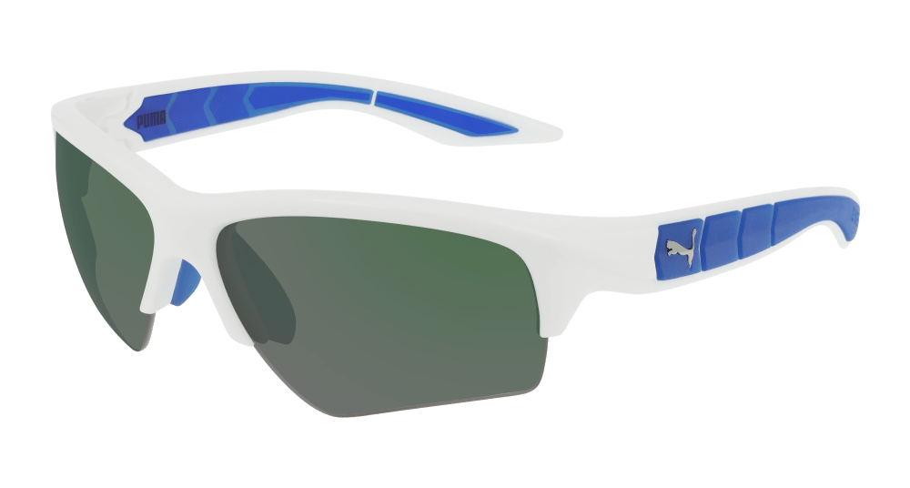 Multi-brand PU0056S-013 Mens RECTANGULAR / SQUARED Sunglasses - White