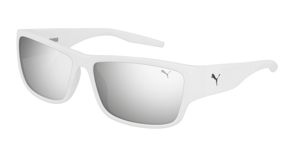 Multi-brand PE0121S-003 Mens RECTANGULAR / SQUARED Sunglasses - White