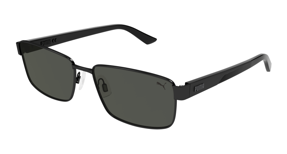 Multi-brand PU0430S-001 Mens RECTANGULAR / SQUARED Sunglasses - Black