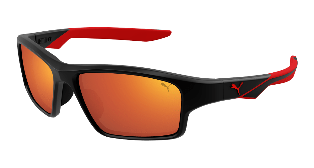 Puma PU0437S-002 GEOMETRICAL/DIRECTIONAL Sunglasses - Black