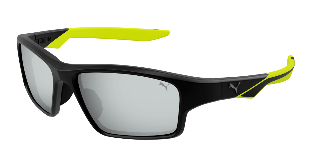 Puma PU0437S-003 GEOMETRICAL/DIRECTIONAL Sunglasses - Black