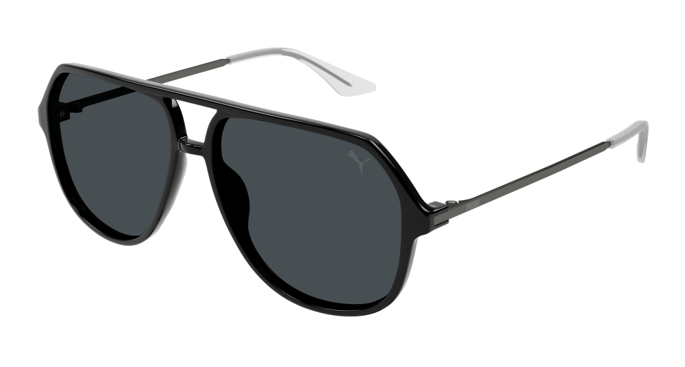 Puma PU0460S-001 PILOT/NAVIGATOR Sunglasses - Black