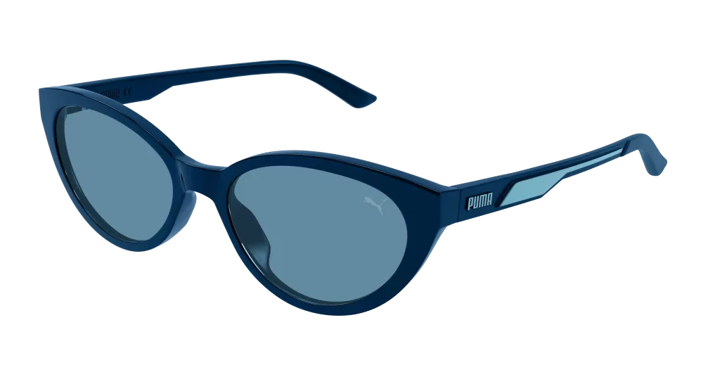 Puma PU0386S-002 Womens Cat Eye SUNGLASSES - Blue