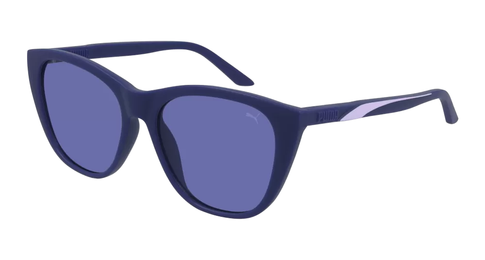 Puma PU0319S-002 Womens Cat Eye SUNGLASSES - Blue