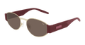 Multi-brand PU0284S-002 Womens ROUND/OVAL/PANTHOS Sunglasses - Gold