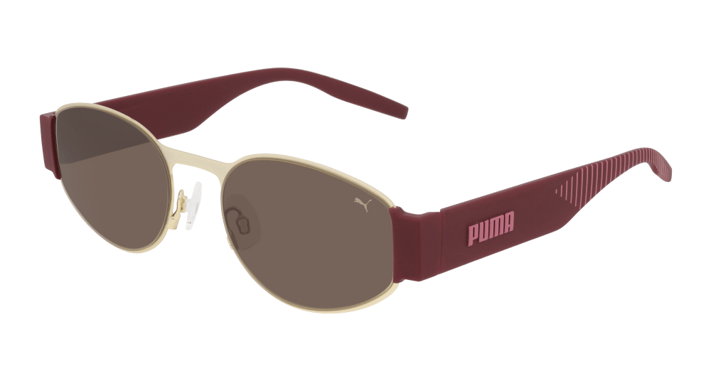 Multi-brand PU0284S-002 Womens ROUND/OVAL/PANTHOS Sunglasses - Gold