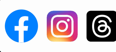 Facebook, Instagram, Threads