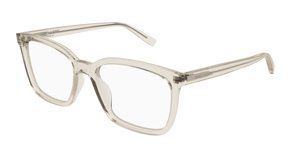 Saint Laurent SL 672-004 Mens RECTANGULAR / SQUARED Optical Frame - Beige