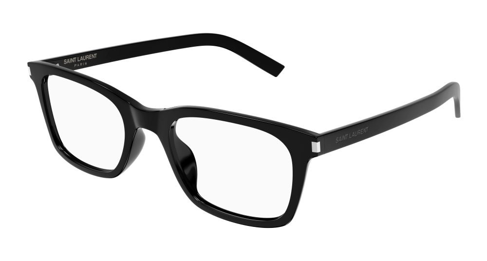 Saint Laurent SL 718 SLIM-005 Mens RECTANGULAR / SQUARED Optical Frame - Black
