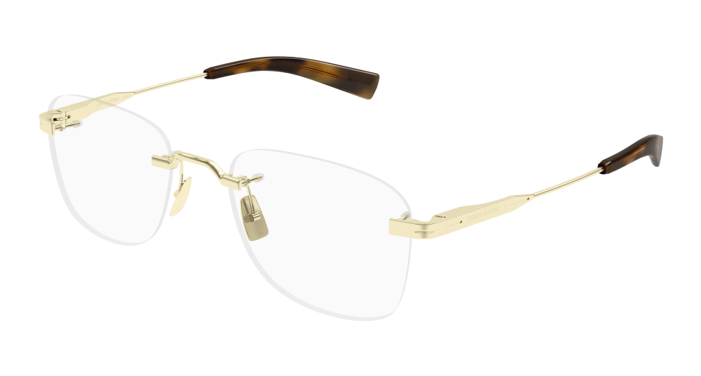 Saint Laurent SL 744-002 ROUND/OVAL/PANTHOS Optical Frame - Gold