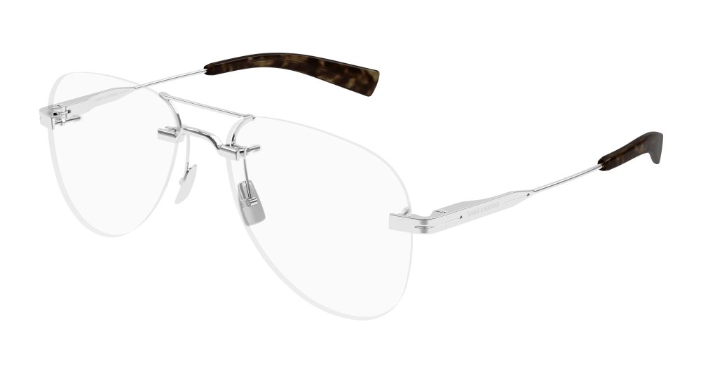 Saint Laurent SL 745-001 PILOT/NAVIGATOR Optical Frame - Silver