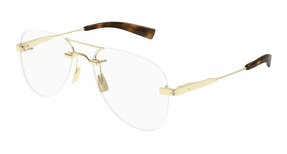 Saint Laurent SL 745-002 PILOT/NAVIGATOR Optical Frame - Gold