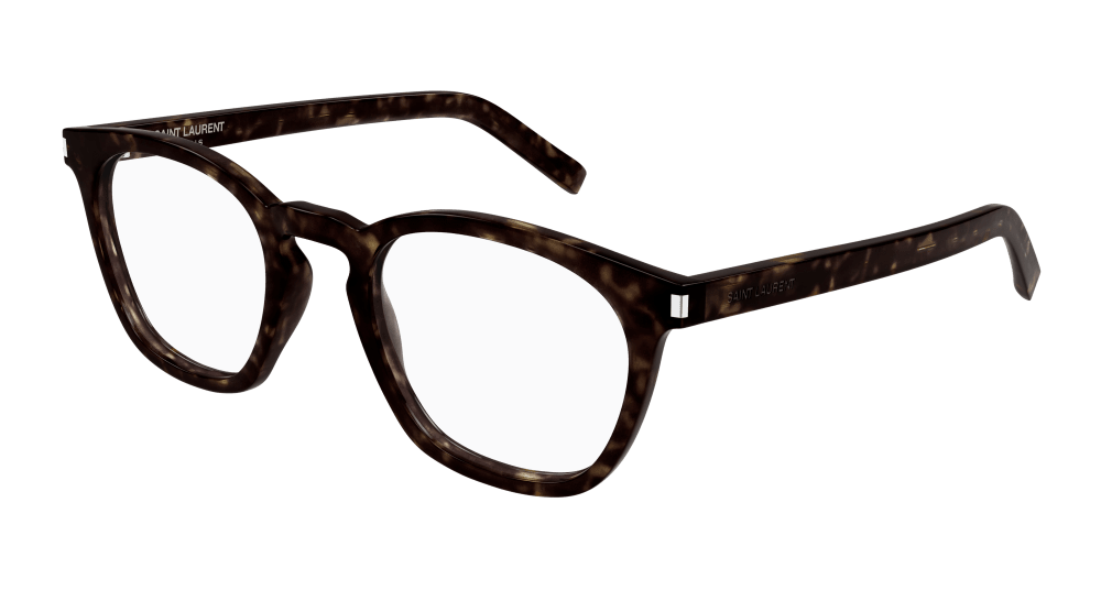 Saint Laurent SL 28 OPT-007 Unisex ROUND/OVAL/PANTHOS Optical Frame - Havana
