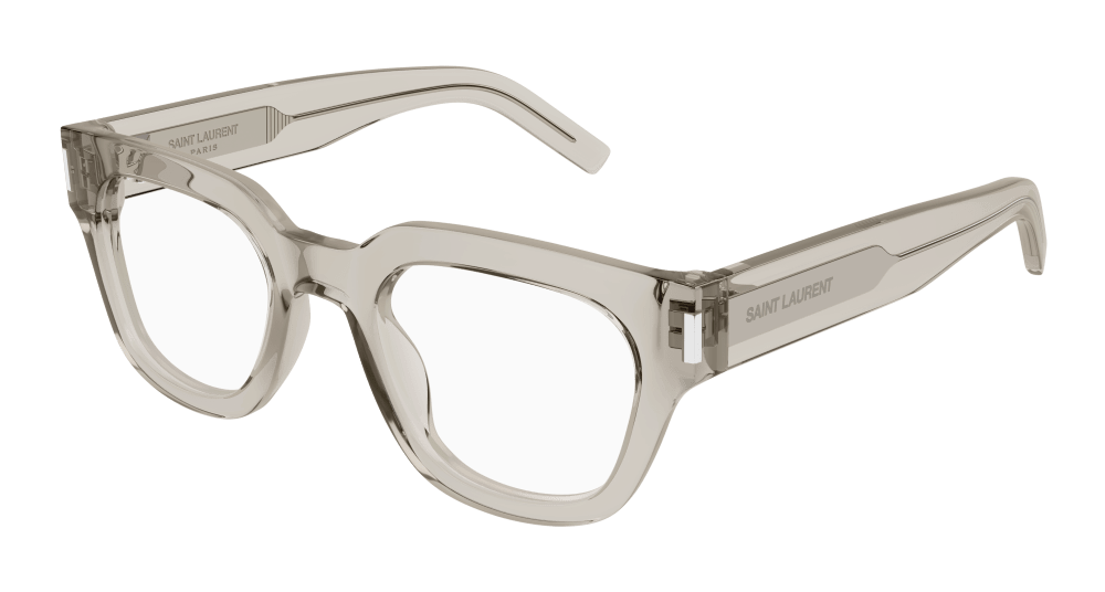Saint Laurent SL 661-003 RECTANGULAR / SQUARED Optical Frame - Beige