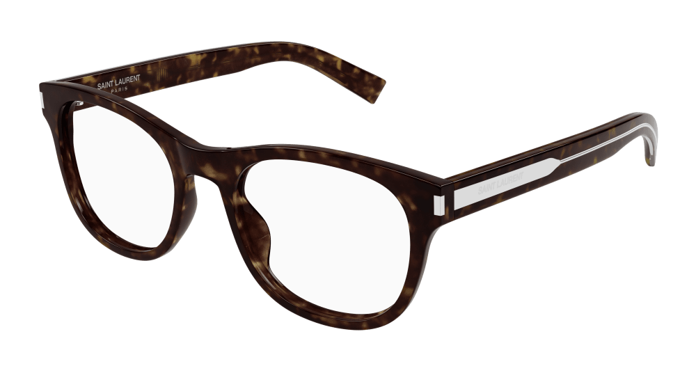 Saint Laurent SL 663-002 RECTANGULAR / SQUARED Optical Frame - Havana