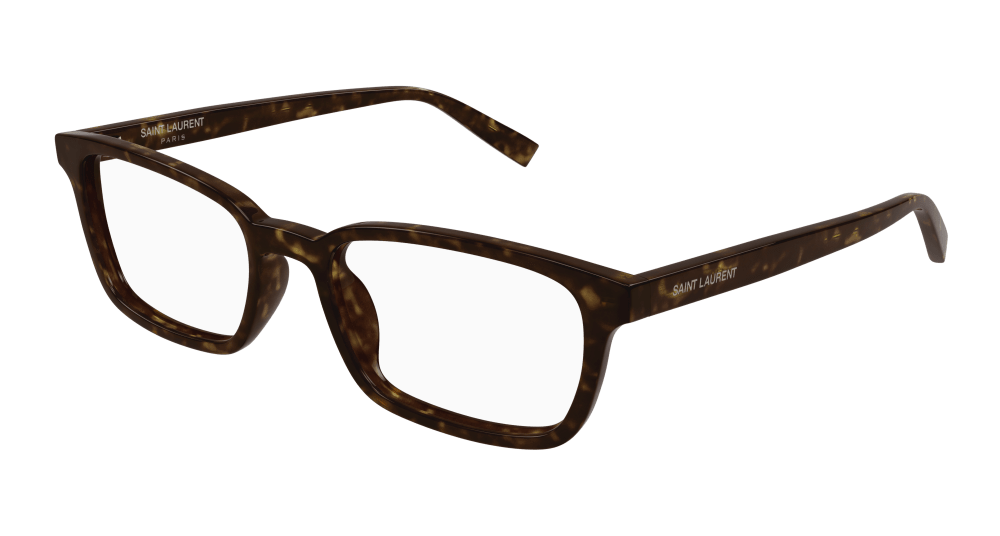 Saint Laurent SL 671-002 RECTANGULAR / SQUARED Optical Frame - Havana