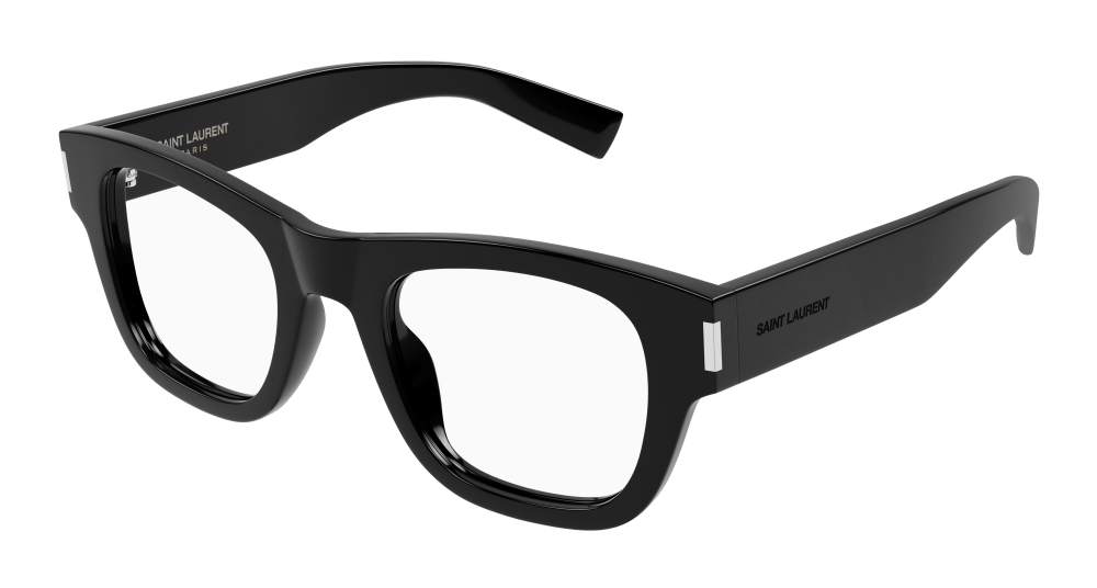 Saint Laurent SL 698-001 RECTANGULAR / SQUARED Optical Frame - Black