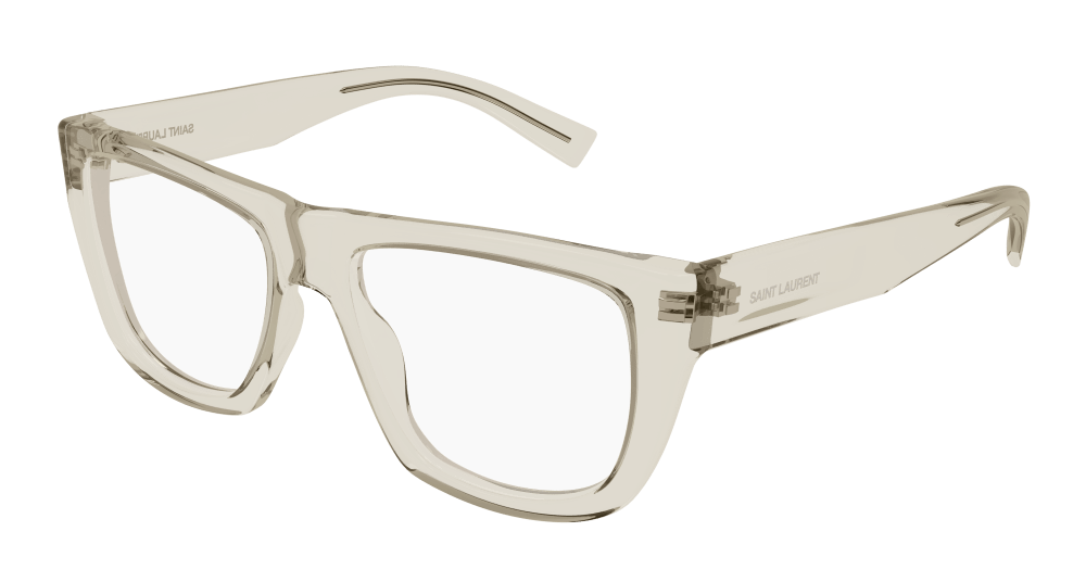 Saint Laurent SL 714-003 RECTANGULAR / SQUARED Optical Frame - Beige