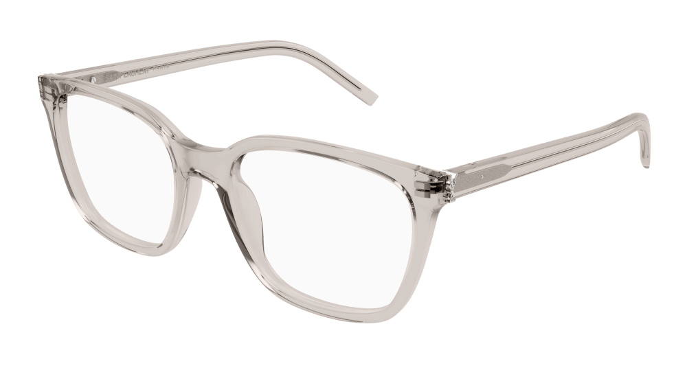 Saint Laurent SL M129-005 Unisex RECTANGULAR / SQUARED Optical Frame - Nude