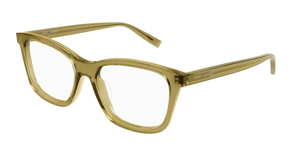 Saint Laurent SL 482-005 Womens RECTANGULAR / SQUARED Optical Frames - Yellow