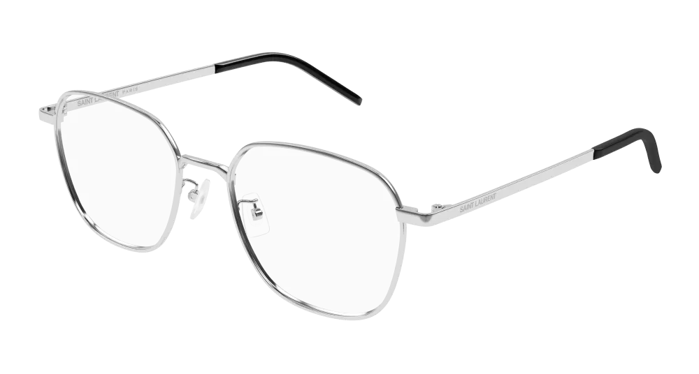 Saint Laurent SL 646/F-002 Womens ROUND/OVAL/PANTHOS Optical Frames - Silver