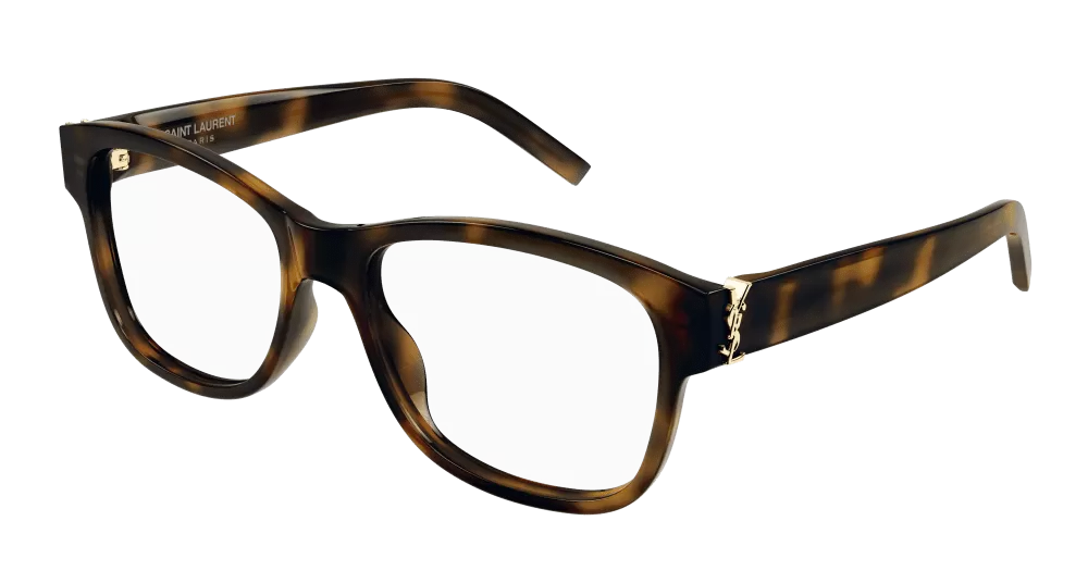 Saint Laurent SL M132-006 Womens ROUND/OVAL/PANTHOS Optical Frames - Havana