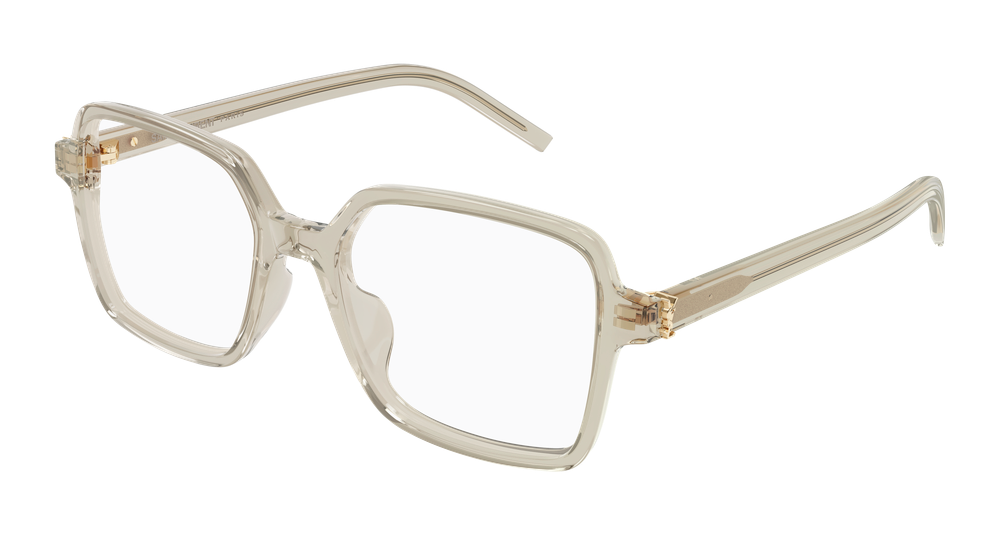 Saint Laurent SL M139-007 Womens RECTANGULAR / SQUARED Optical Frame - Beige