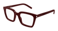 Saint Laurent SL 167-008 Womens RECTANGULAR / SQUARED Optical Frame - Burgundy