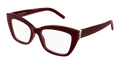 Saint Laurent SL M117-010 Womens CAT EYE Optical Frame - Burgundy