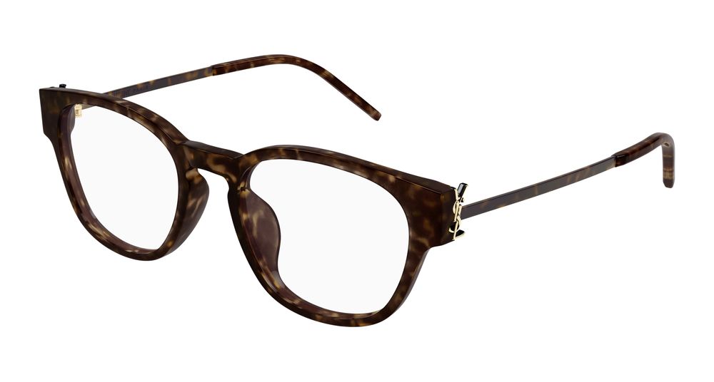 Saint Laurent SL M48O_D/FN-003 Womens RECTANGULAR / SQUARED Optical Frame - Havana