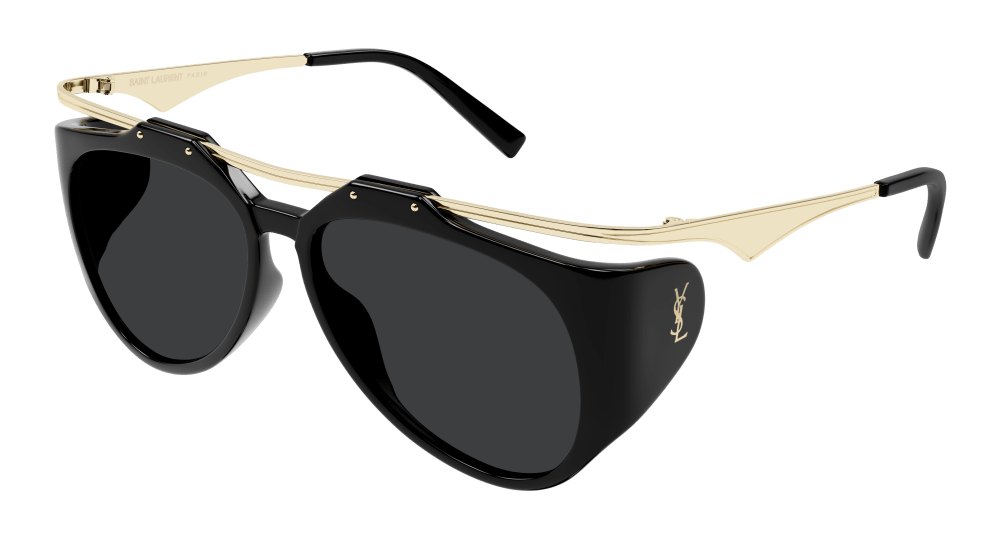 Saint Laurent SL M137 AMELIA-001 Womens PILOT/NAVIGATOR Sunglasses - Black