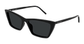 Saint Laurent SL 737 MICA THIN-001 Womens RECTANGULAR / SQUARED Sunglasses - Black